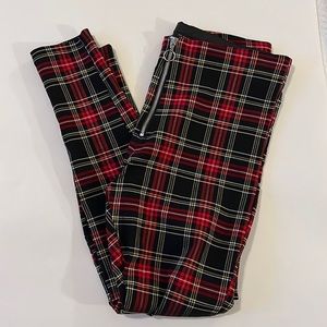 Zara plaid skinny pants